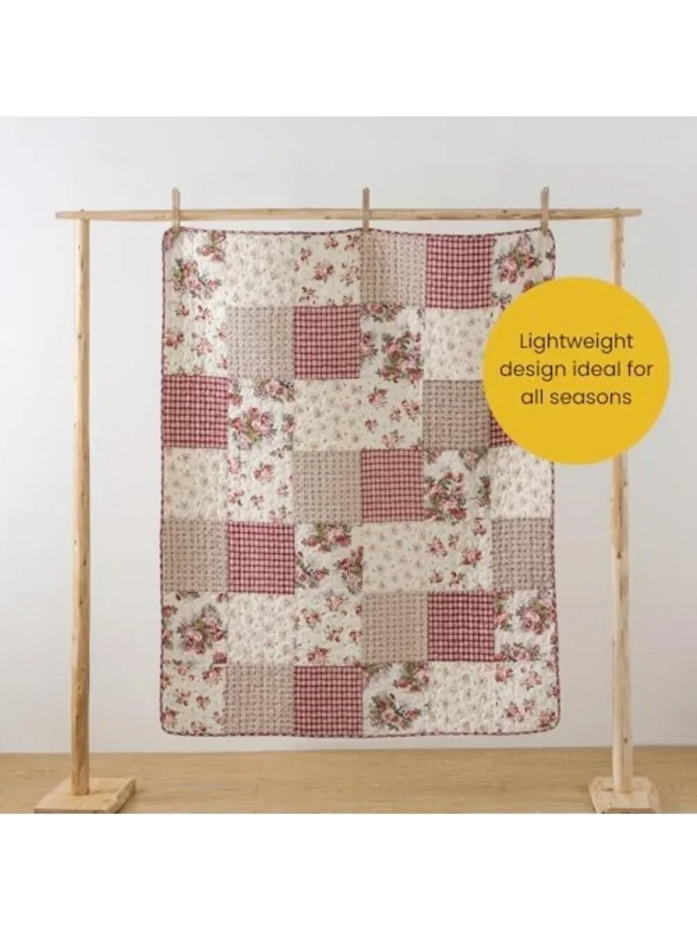 Cozy Cotton Quilted Throw Blanket, 50